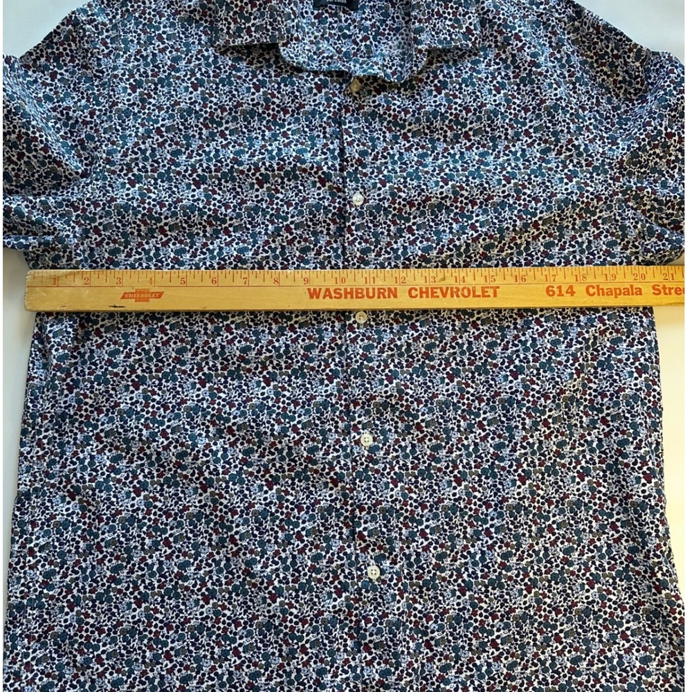 Galeries Lafayette Floral Print Men's Long Sleeve Button Down Shirt Size 41/42 - Picture 5 of 8